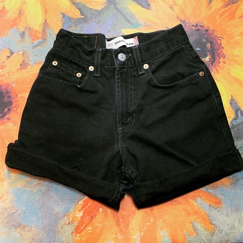 Black Levi shorts